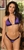 B492 - Purple Sequin Trimmed Thong & Bra Set