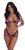 B517 - Halo Fire Comfy Fit Thong & Bra Set with Black Chains