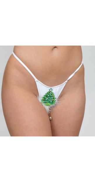 C558 - Assorted Holiday Thongs - White