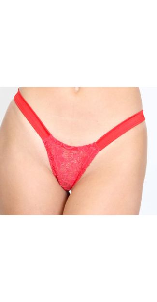 C687 - Holiday Novelty Thong with Bow on Butt