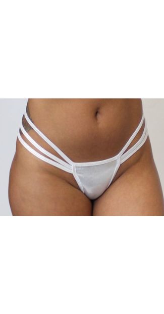G200D-SL - Strappy Thong (CLOSEOUT SILVER)
