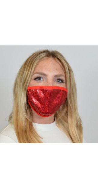 M235 - Red Sequin Mask