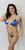 W10690 - Royal Blue Wide Band Thong & Bra Set with Gold Sequin Bow