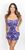 W10853 - Purple Rain Cutout Dress with Thong