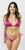 W10956 - Fuchsia Sequin Tie Side Bikini Set