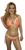 W10992 - Orange Mesh Sequin Tie Side Bikini Set